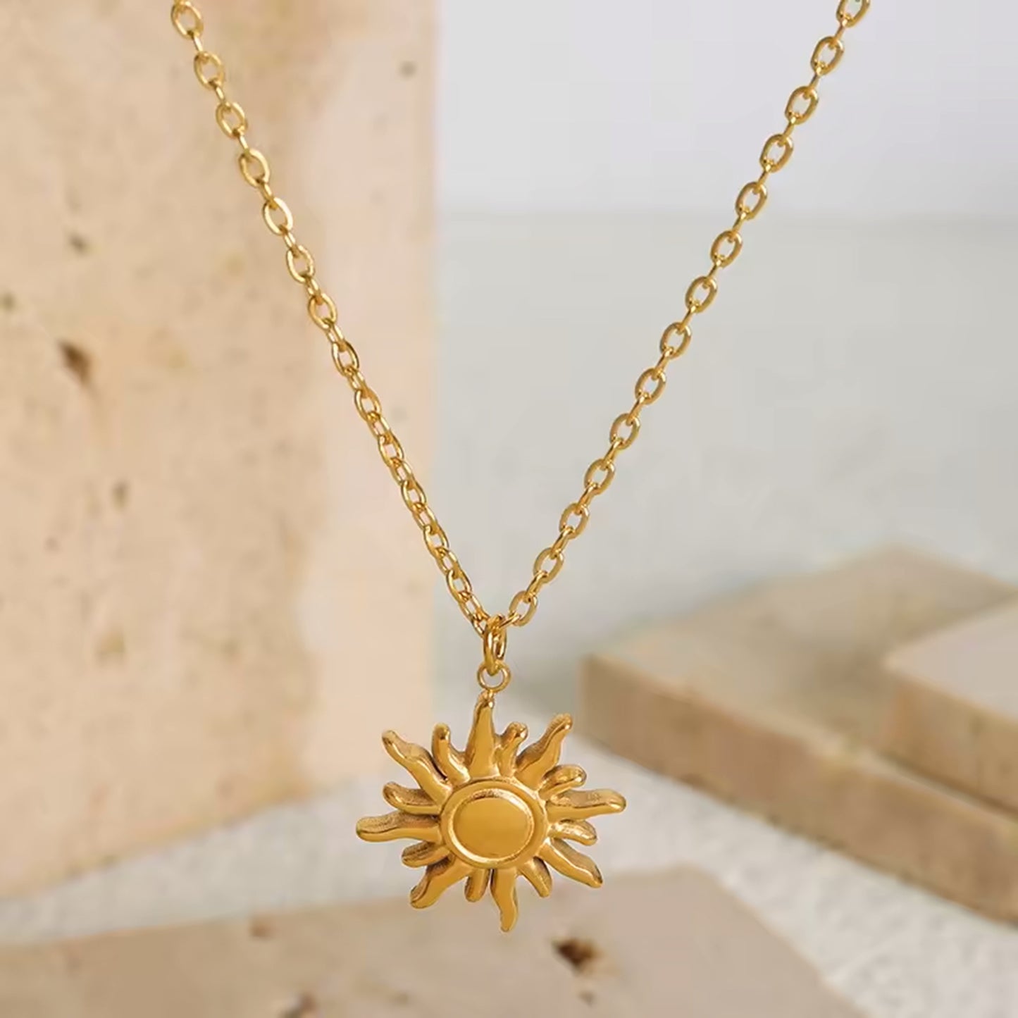 Sun Pendant Necklace