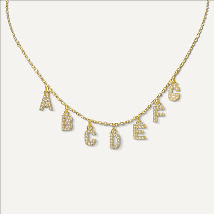 Letter Charm Name Necklace