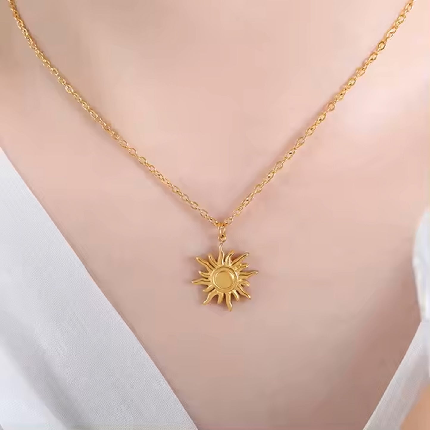 Sun Pendant Necklace