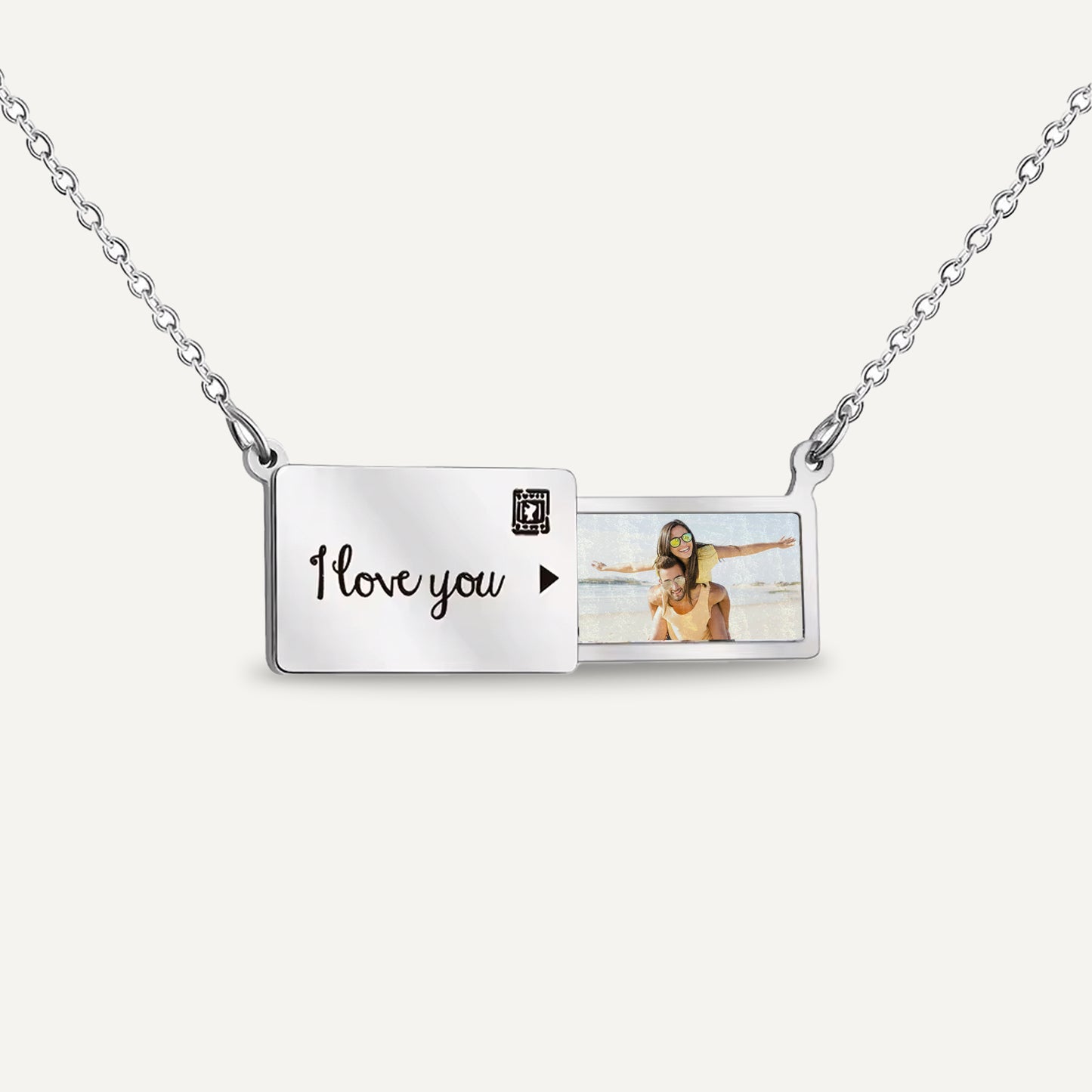 Pull-out Photo Envelope Necklace