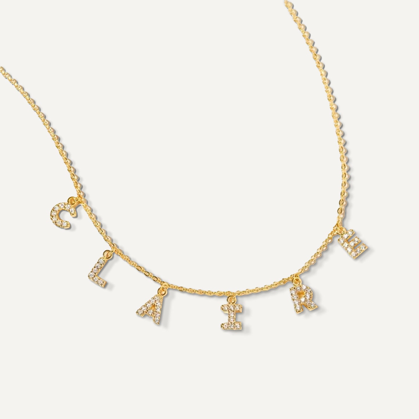 Letter Charm Name Necklace