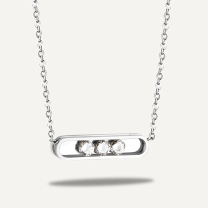 Triple Diamond Pendant Necklace