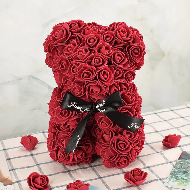 Flower Rose Bear (25cm)